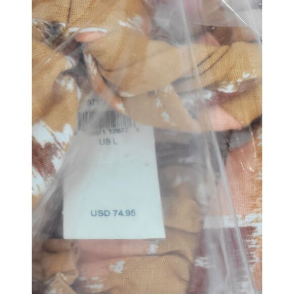 Aerie Orange Printed Maxi Dress Size Large - Picture 7 of 7